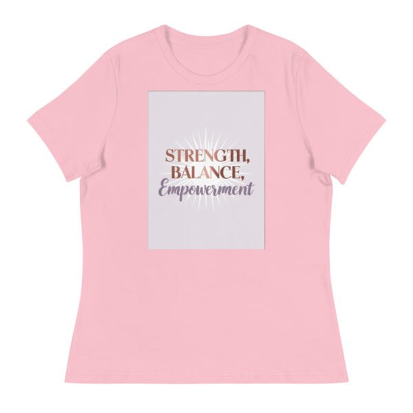 Strength, Balance, Empowerment Women's Relaxed T-Shirt - Image 2