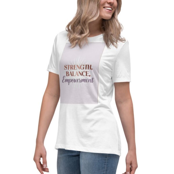 Strength, Balance, Empowerment Women's Relaxed T-Shirt